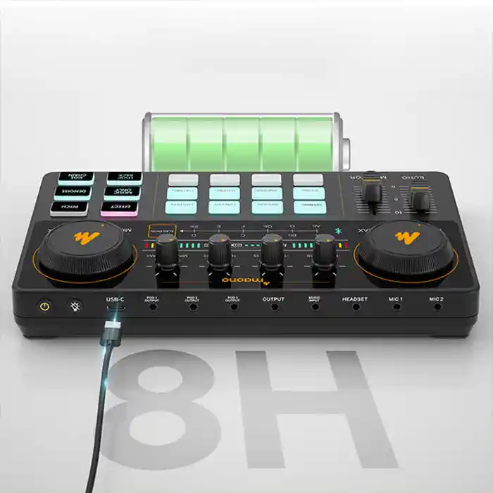 MAONO Maonocaster AM200 Lite Portable All-In-One Podcast Production Studio